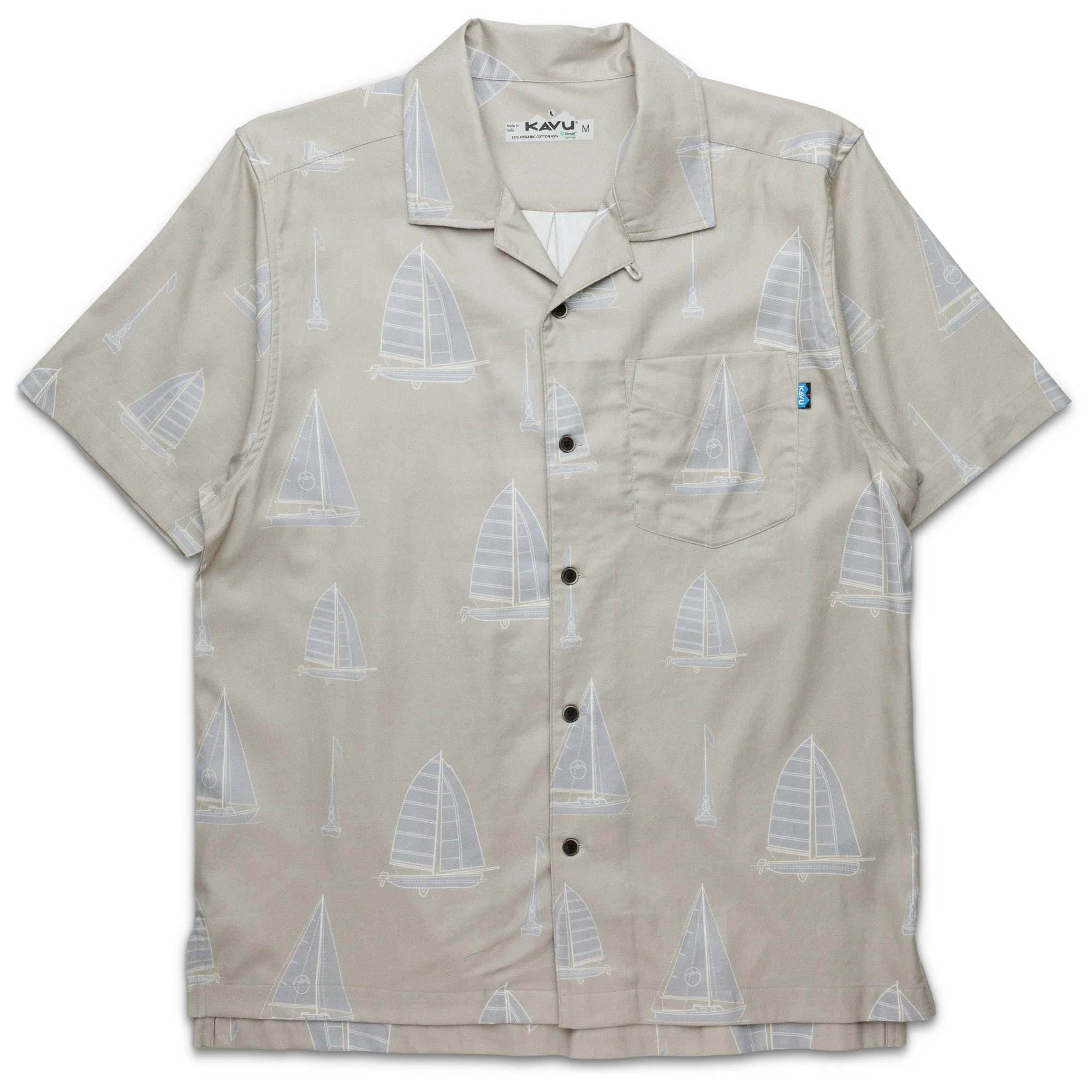 KAVU Bainbridge Short Sleeve Shirt  (Set Sail)