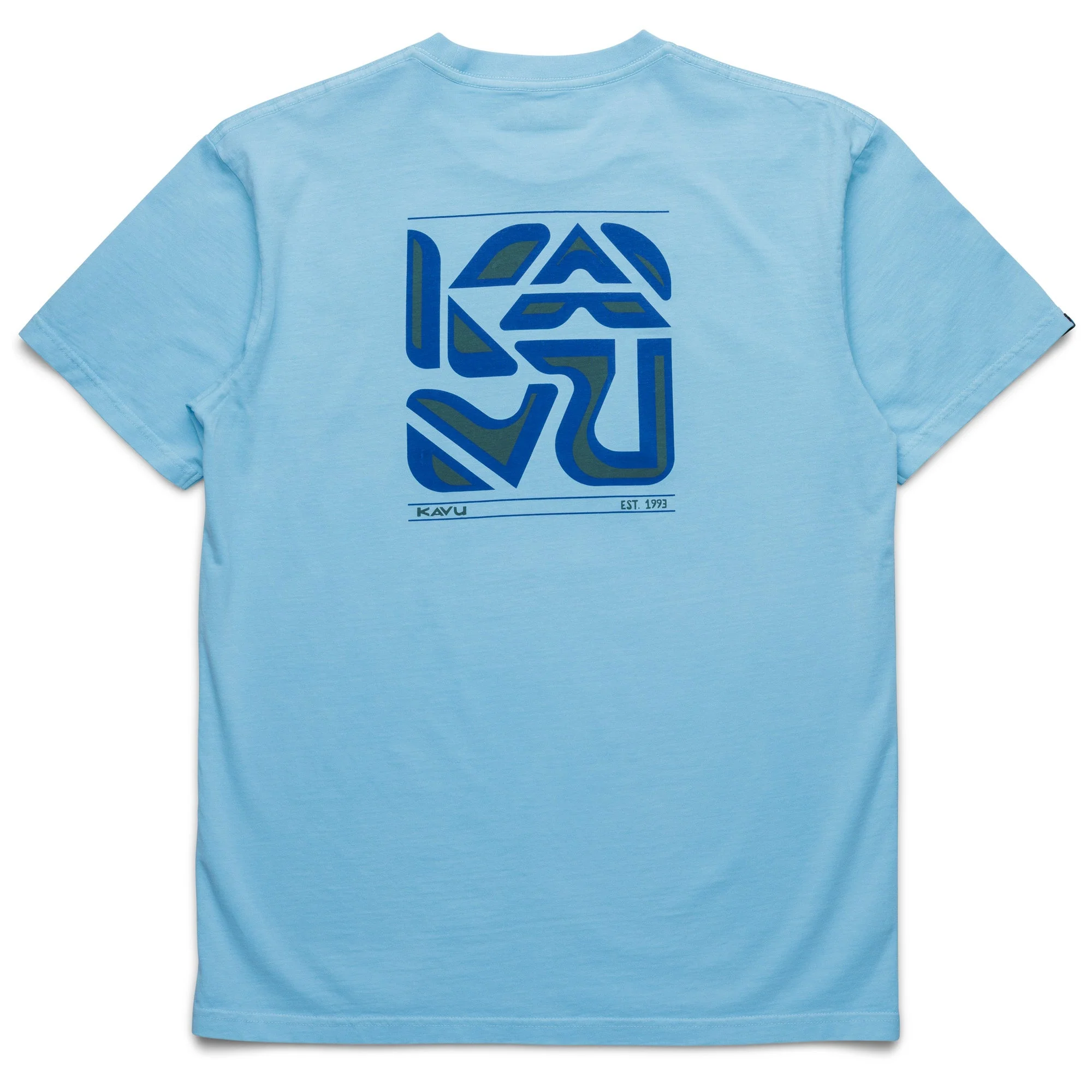 KAVU Cubed T-Shirt (Sea Blue)